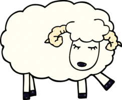 cartoon doodle cute sheep png