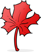 cartoon red maple leaf png