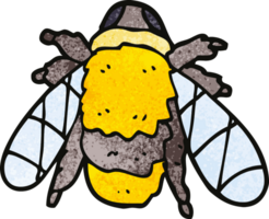 dessin animé griffonnage abeille griffonnée png