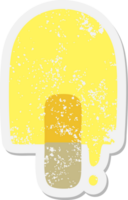 smelten ijs lolly grunge sticker png