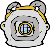 cartoon deep sea diver helmet png