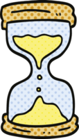 comic book style cartoon hourglass png