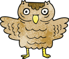 cartoon doodle funny owl png