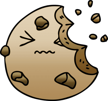 lutning skuggad knäppa tecknad serie mumsade kaka png