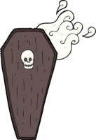 spooky cartoon coffin png