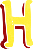 cartone animato lettera h png