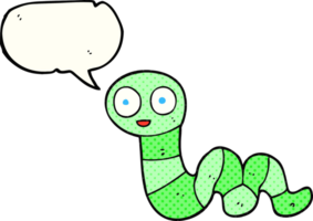 hand drawn comic book speech bubble cartoon snake png