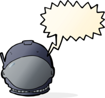 cartoon astronaut face with speech bubble png