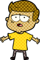 cartoon tired man png