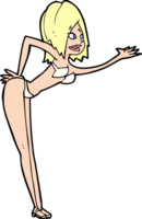 Cartoon-Frau im Bikini png