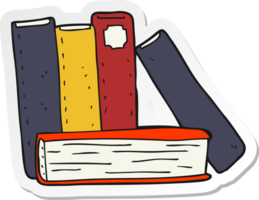 sticker of a cartoon books png