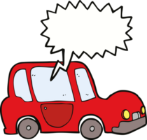 cartoon car with speech bubble png
