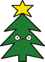 cute cartoon of a christmas tree png