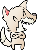 laughing fox cartoon png