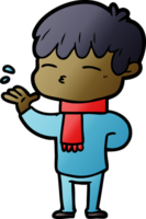 cartoon curious boy png