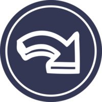 direction arrow circular icon symbol png