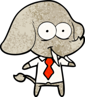 happy cartoon elephant boss png