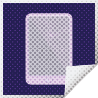 broken electronic tablet   square sticker png