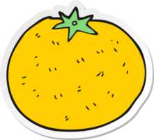 sticker of a cartoon orange png