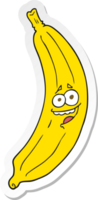 sticker van een cartoonbanaan png