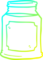 du froid pente ligne dessin de une dessin animé liquide dans une pot png