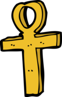 symbole ankh de dessin animé png