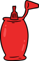 bouteille de ketchup de tomate de dessin animé png