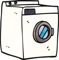 dessin animé doodle machine à laver png