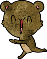 dibujos animados de oso corriendo png