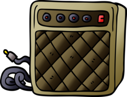 cartoon doodle retro speaker system png