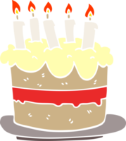 cartoon doodle birthday cake png