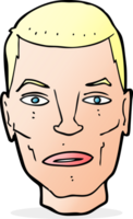 cartoon serious male face png