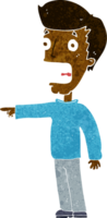 homem aterrorizado dos desenhos animados png