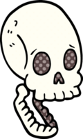 cartoon doodle skull png