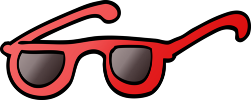 gafas de sol de garabato de dibujos animados png