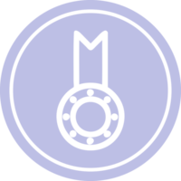 medaille prijs circulaire icoon symbool png