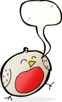 cartoon robin with speech bubble png