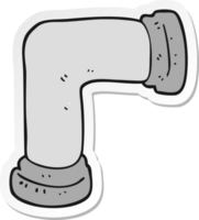 sticker of a cartoon pipe png