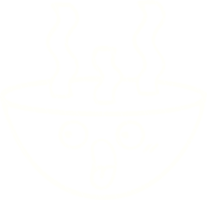 dibujo de tiza de fideos calientes png