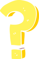 cartoon doodle question mark png