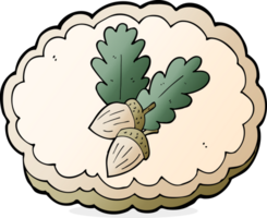 cartoon acorn symbol png