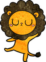 dessin animé, lion, danse png