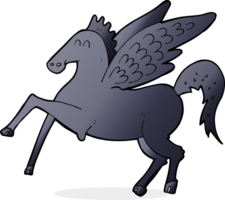 cartoon magisch vliegend paard png