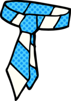 cartoon doodle striped tie png