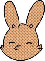 cartoon bunny face considering png