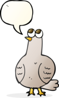 hand drawn speech bubble cartoon bird png