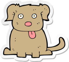 sticker of a cartoon dog png