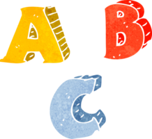 letras abc de dibujos animados png