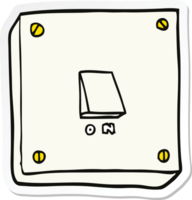 sticker of a cartoon light switch png