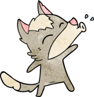 heulender Wolf-Cartoon png